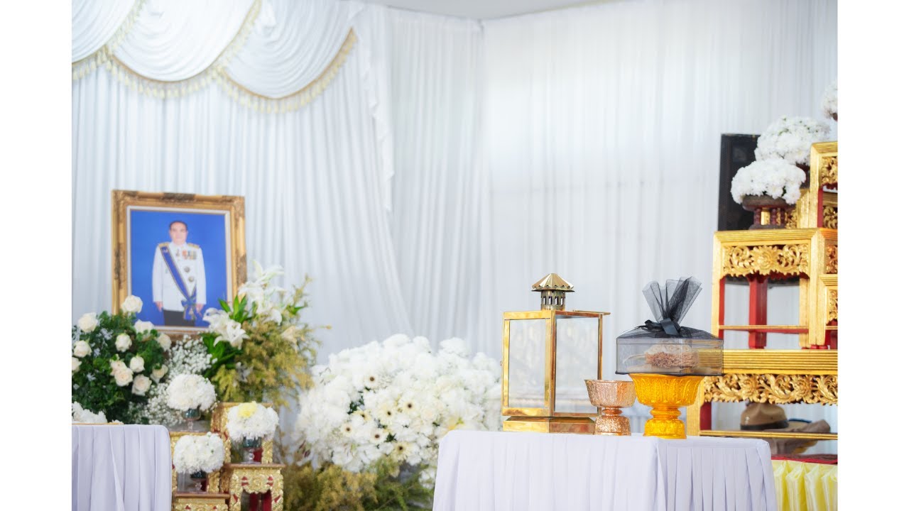 พิธีสวดมาติกาบังสุกุล และพิธีพระราชทานเพลิงศพ นายประชุม บัวมาศ (ป.ม. ท.ช.)