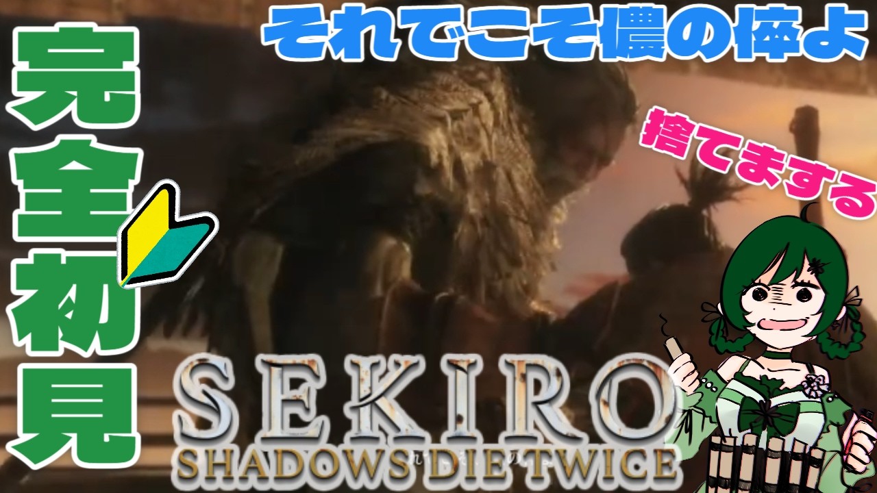 【 SEKIRO: SHADOWS DIE TWICE 】 完全初見でセキロ実況！一心強すぎんか？？？【 新人Vtuber バ美肉 ／アニス・アルラウネ 】