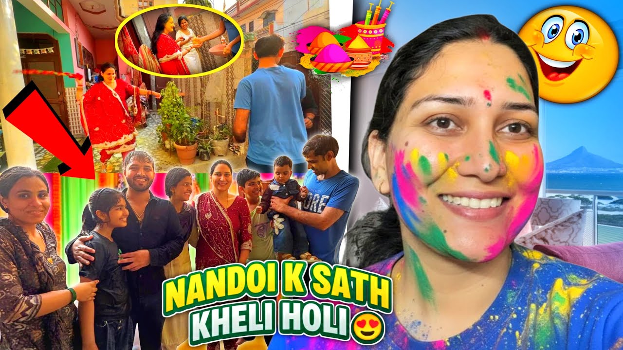 Canada Jane se phele gayi Nando k ghar😢| Dhoke se kheli HOLI🤭