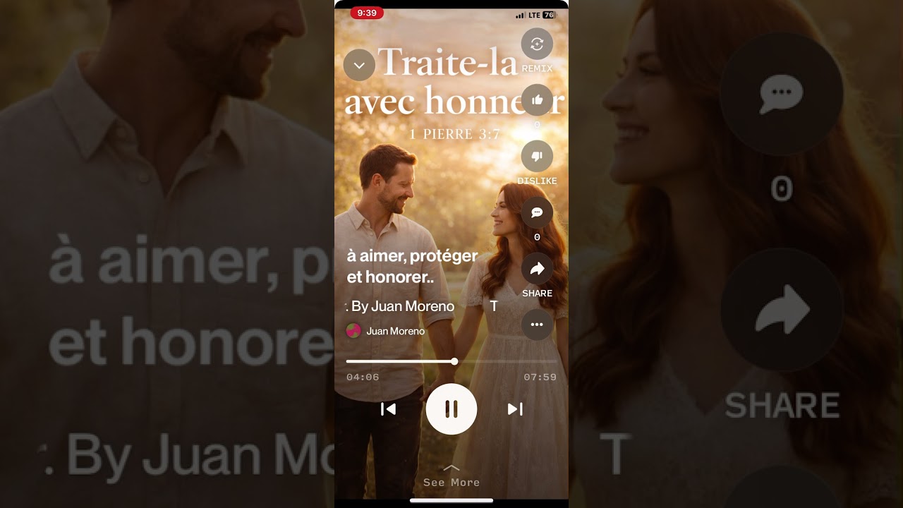 Traite la avec honneur/ Give her much love.#music