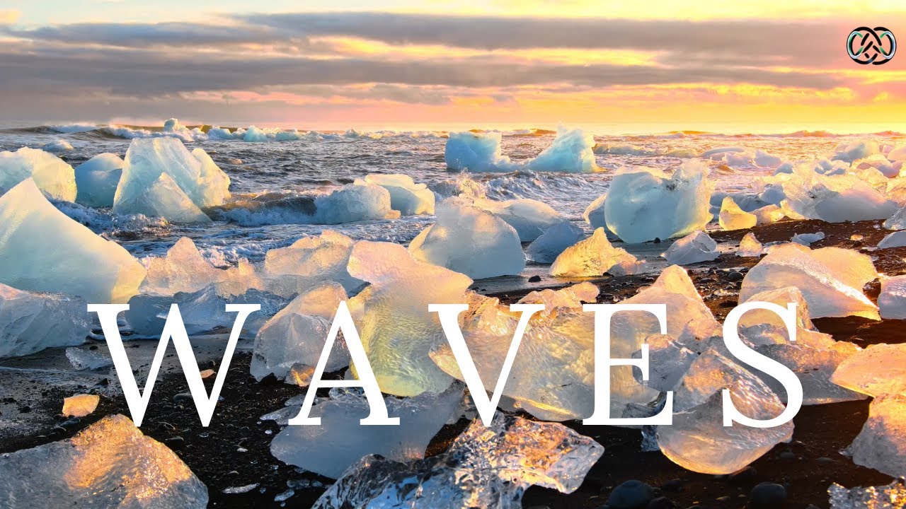 Waves: Ocean Waves & Gentle Piano – Calming Ambient Nordic Nature Music - No AI Music