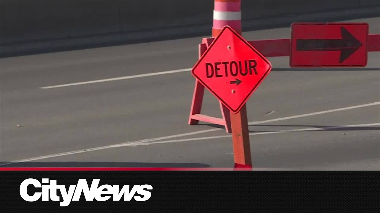 City of Calgary closes NW Sarcee exit off 16th Ave after multiple wire snaps detected in feeder main