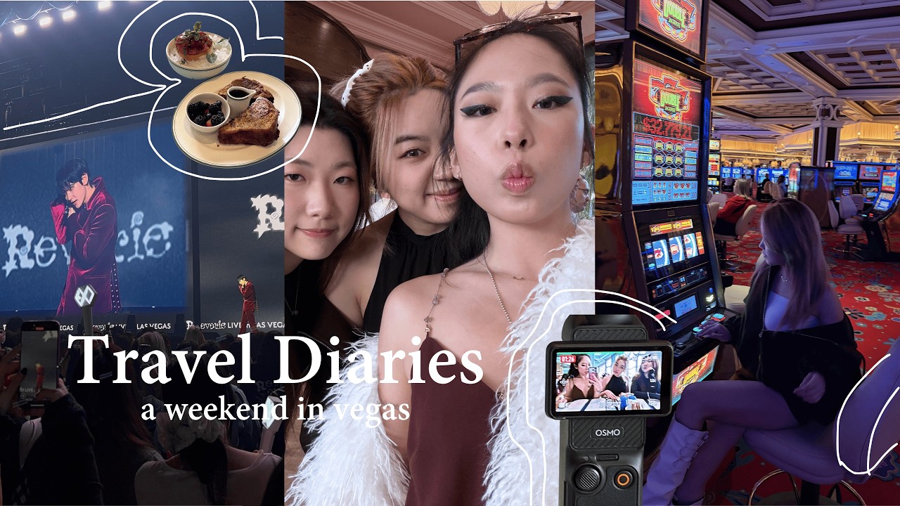 travel diaries | weekend in Las Vegas, Baekhyun Reverie Concert, Peter Lugers (chinese sub)