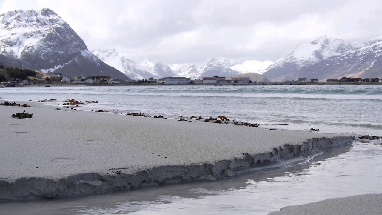 am Strand vom Ramberg, Lofoten, Norwegen