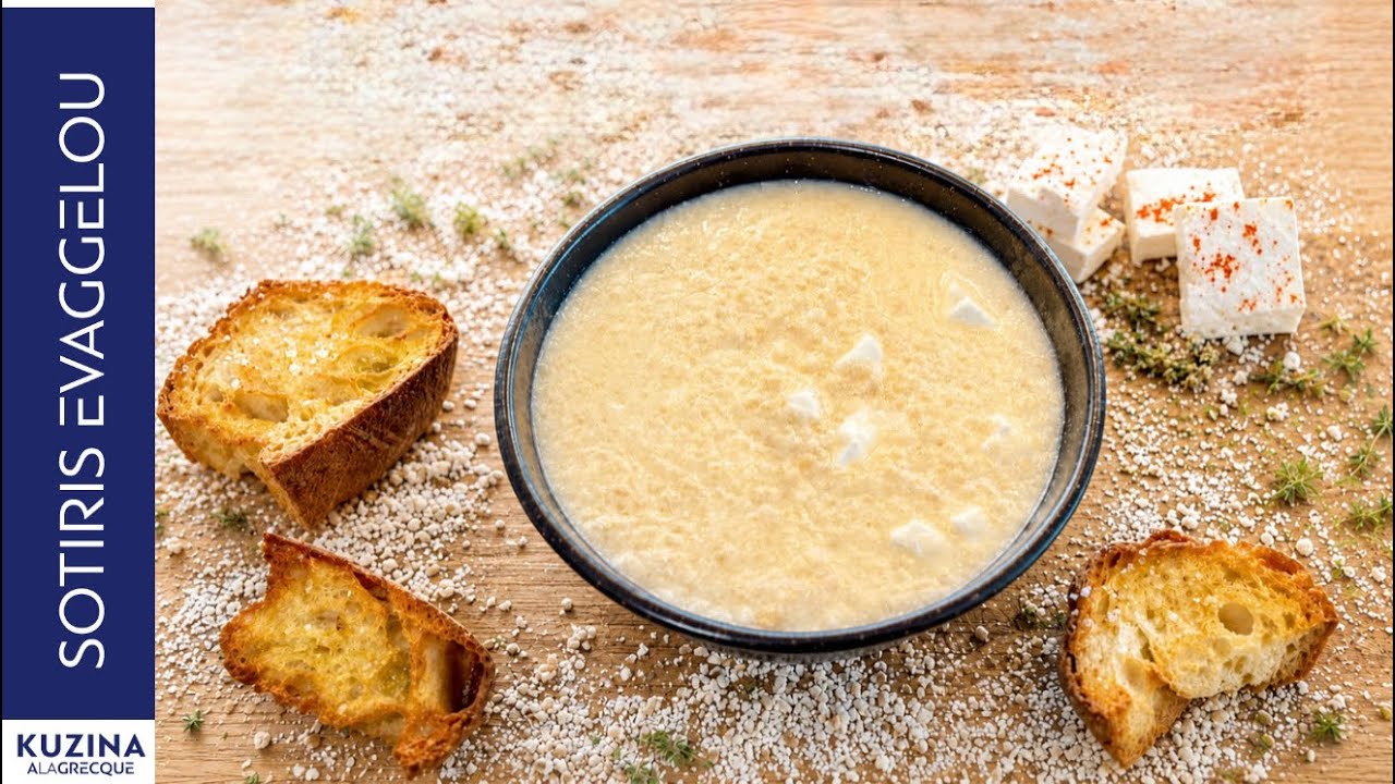 Τραχανάς Ξινός με Φέτα Sour trahana with feta cheese | Sotiris Evaggelou