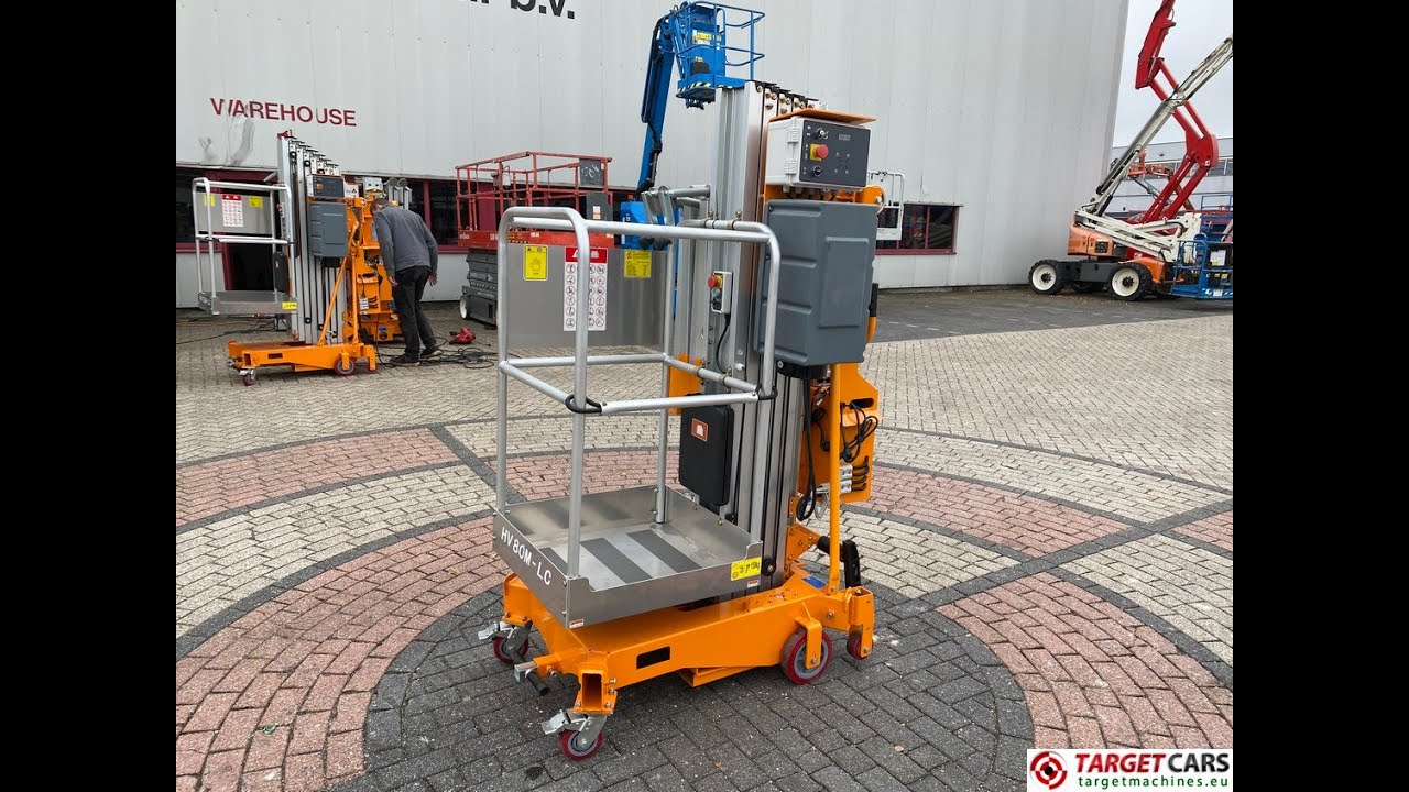 783557 HANGCHA HV80M-LC DC VERTICAL MAST AERIAL WORK LIFT PLATFORM 820CM 2025 82BE00630 NEW UNUSED