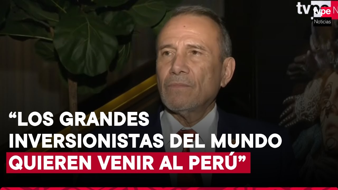 Canciller Schialer destaca percepción internacional del Perú en el Foro Económico Mundial