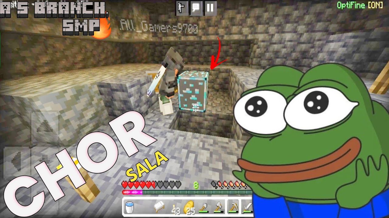 10 MINUTE ONE STACK DIAMOND MINING || IN THE A S BRANCH SMP MINECRAFT 🔥