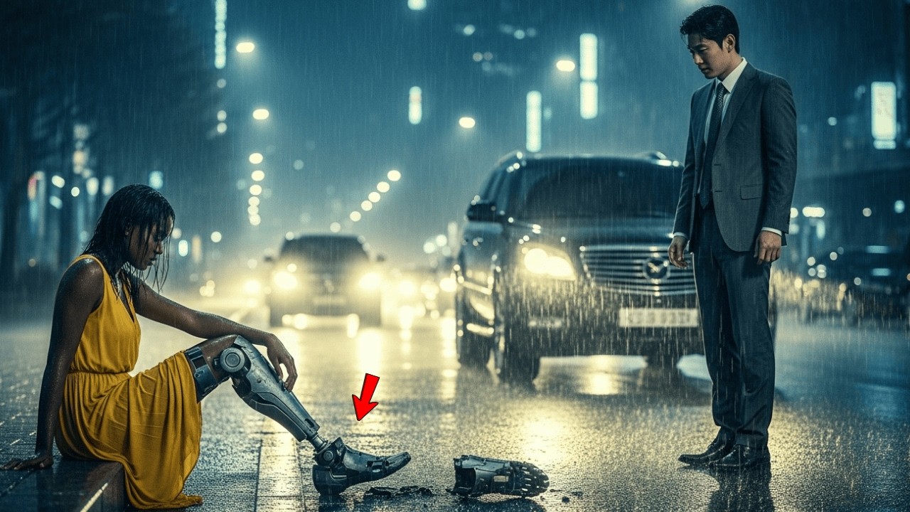 The korean mafia boss SAVES a poor ONE LEG girl abandoned in the rain—the truth left him stunned