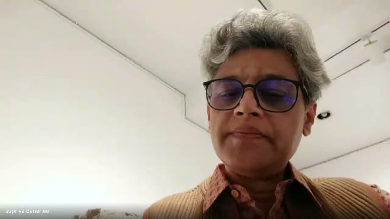 Online session between Prof. Deepak Kanal & Prof. Adip Dutta on the exhibition of Latika Katt