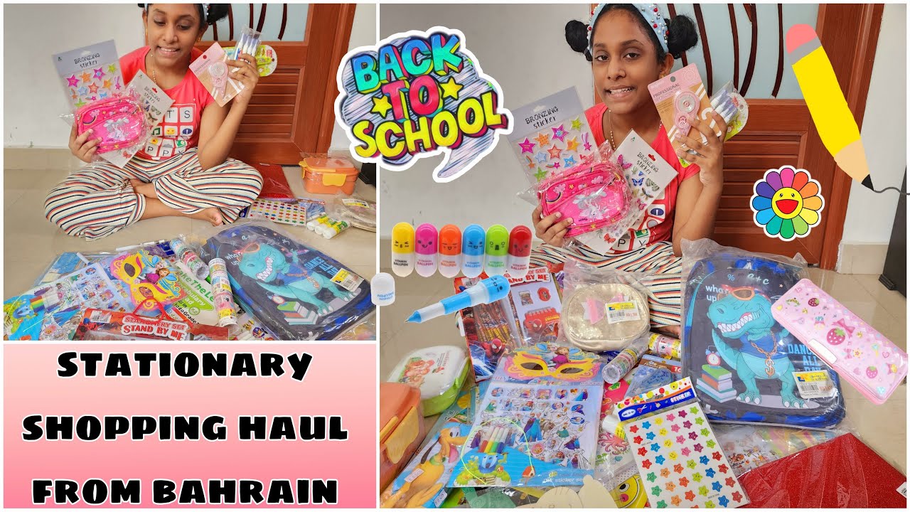 Starlett BACK TO SCHOOL Stationary Shopping Haul🤩🎒 *BAHRAIN** Edition...DAY IN MY LIFE Vlog 🥰