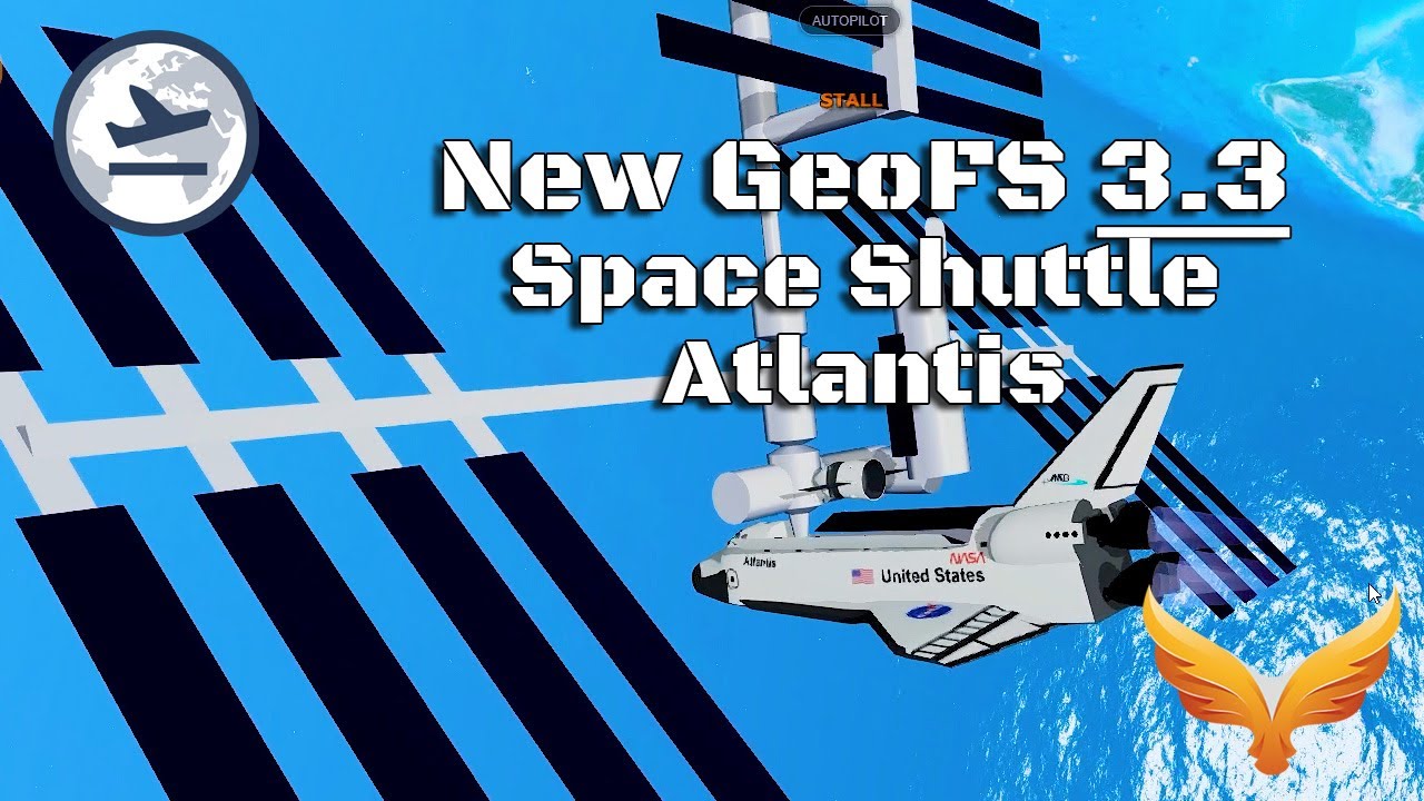 GeoFS Space Shuttle Atlantis Docking with Space Station and Landing at KMIA
