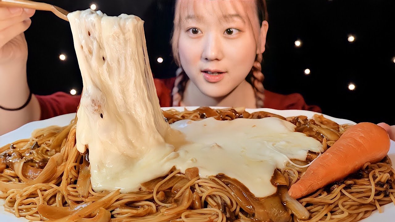 ASMR カレーチーズパスタ Curry Cheese Pasta 카레 치즈 파스타【咀嚼音/大食い/Mukbang/Eating Sounds】