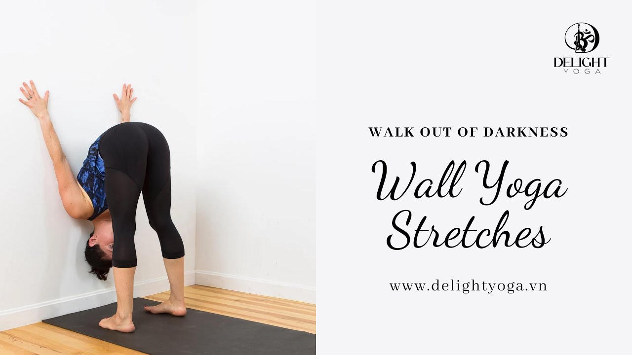 Restorative Wall Yoga Sequence - Delight Yoga