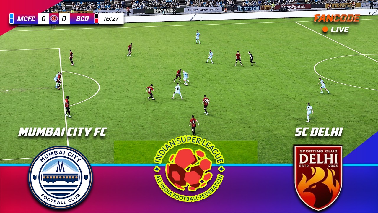⚡Мумбаи Сити против СК Дели: ISL 2025-26 🔥 #isl #mumbaicity #scdelhi