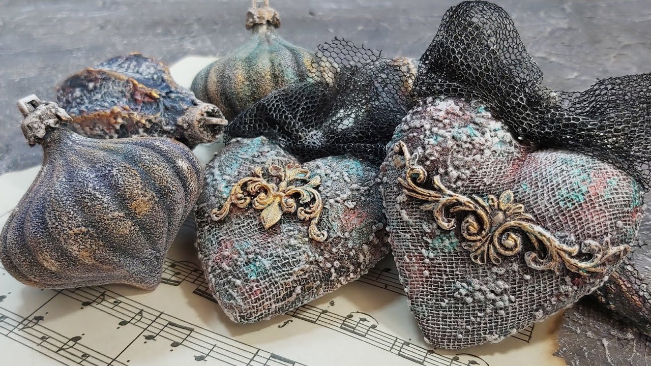Новогодние игрушки своими руками/Игрушки на ёлку в винтажном стиле/DIY/Christmas Decorations