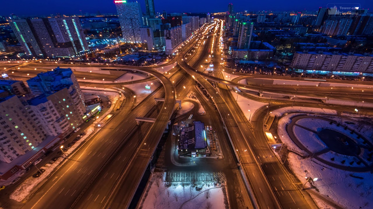 Moscow winter timelapse -century