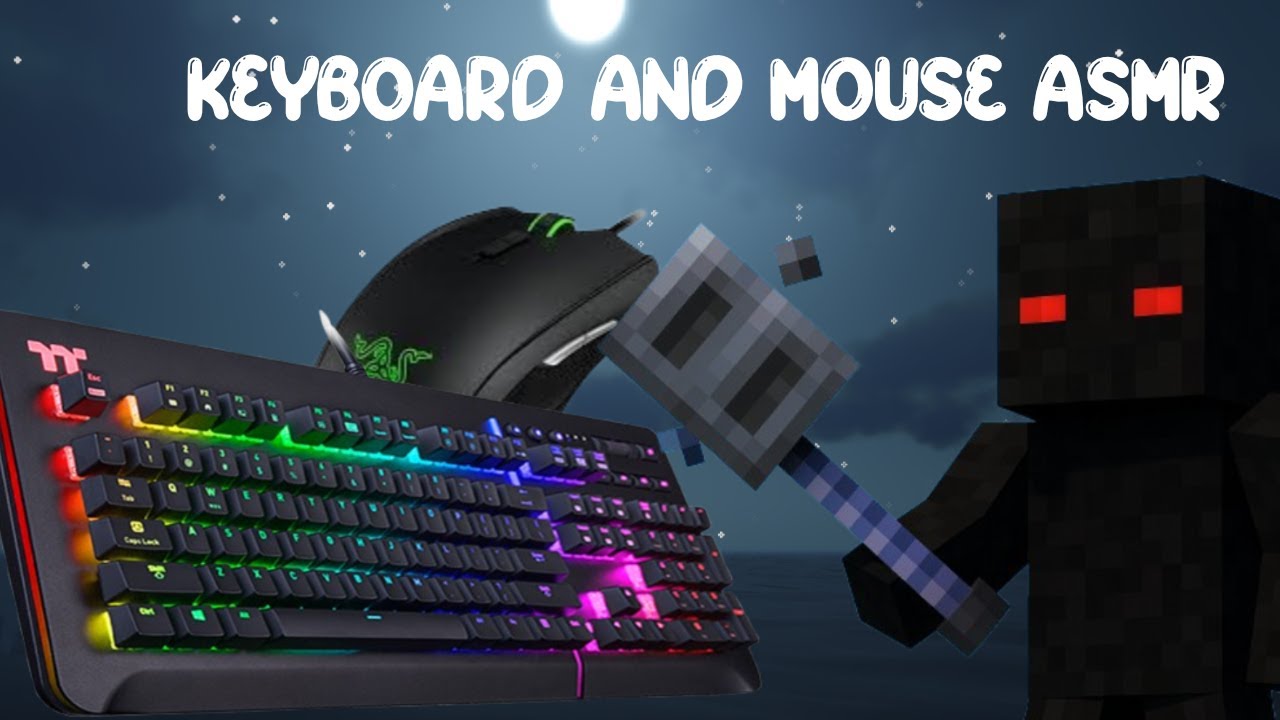 Relaxing keybord and mouse ASMR video ( mace pvp , smp , nethpot)