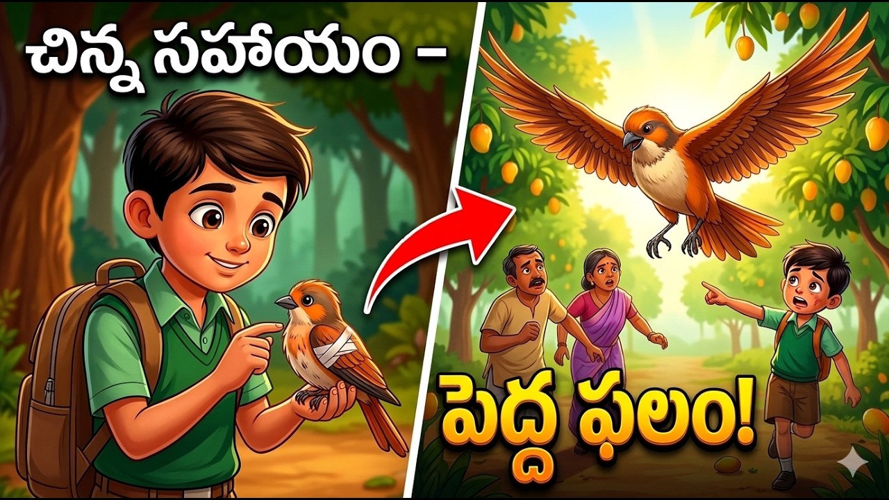 తెలుగు లో అద్భుతమైన నీతి కథ |  Telugu Moral Story for Kids