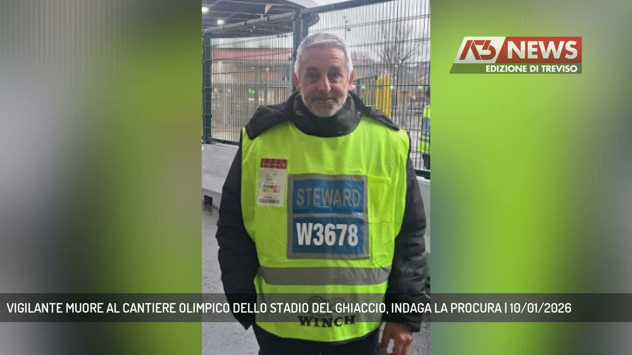 VIGILANTE MUORE AL CANTIERE OLIMPICO DELLO STADIO DEL GHIACCIO, INDAGA LA PROCURA | 10/01/2026