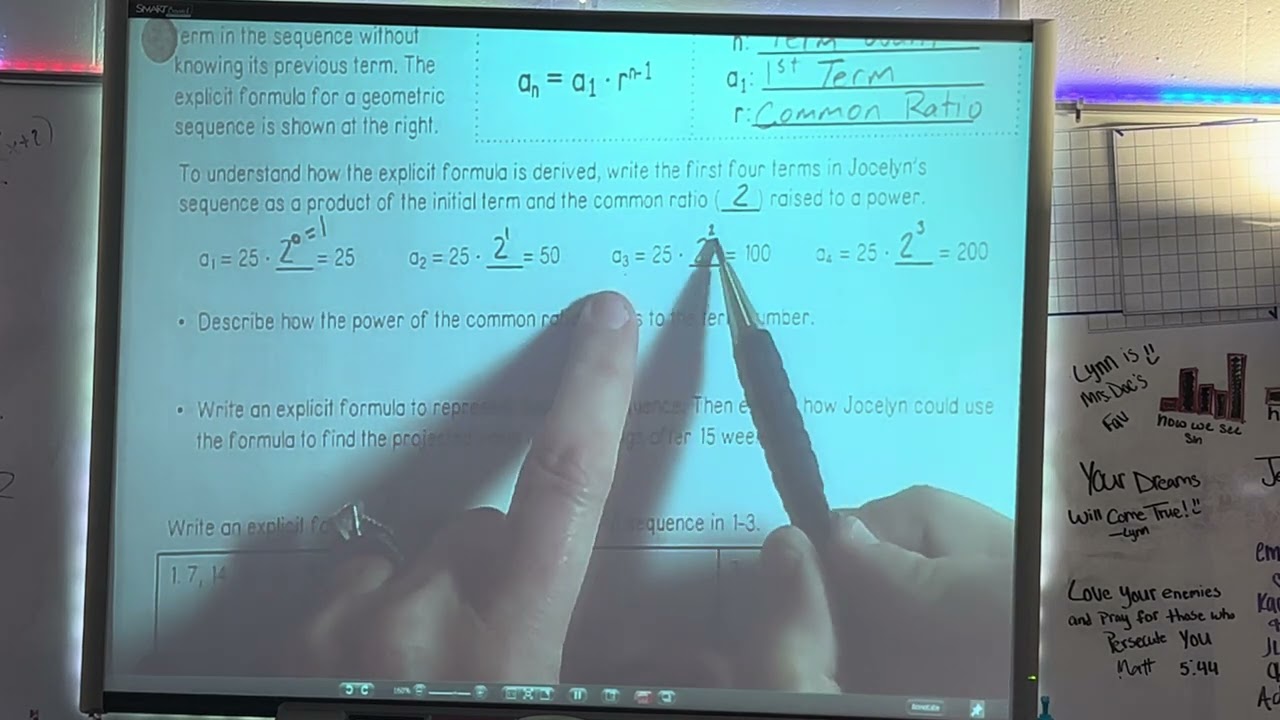 11-4 Explicit Formulas of Geometric Sequences Part 1