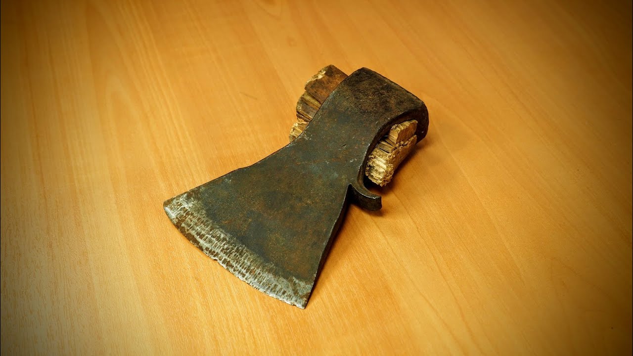 Доработка старого советского топора и нанесение рисунка.