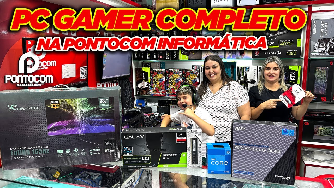 PC GAMER COMPLETO na PONTOCOM INFORMÁTICA SANTA IFIGÊNIA!
