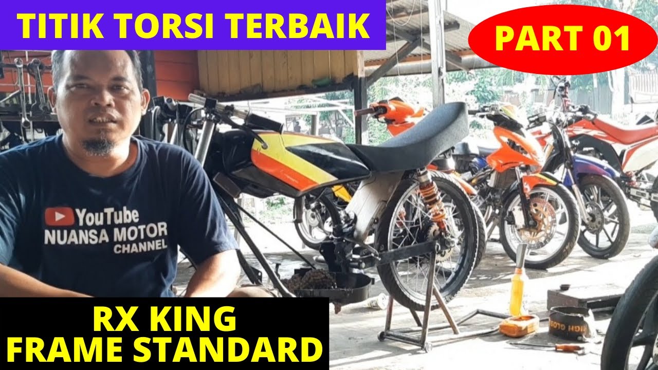PART 1, GARAP RX KING DRAG FRAME STANDARD, PASANG PEMADAT KOMPRESI DAN TEHNIK BANDUL KRUK AS.