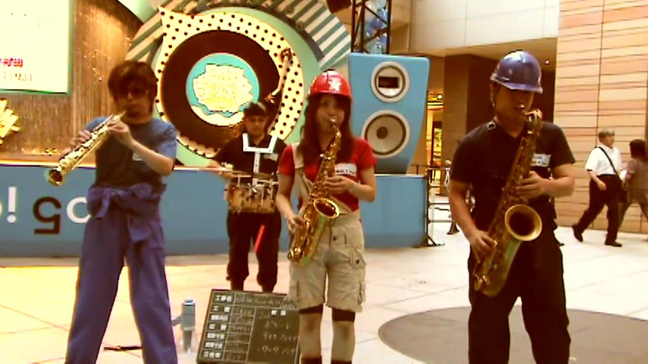 「Take Five」 HIBI★Chazz-K（Street Jazz Sax Ensemble）2008.8.13【HD】
