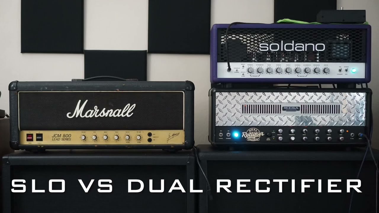 Soldano SLO100 vs Mesa Dual Rectifier (Rev F)