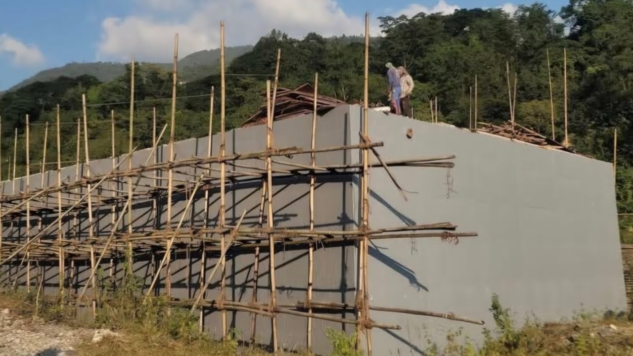 Organic farm house and हर्क साम्पाङ्ग water tank #Dharan