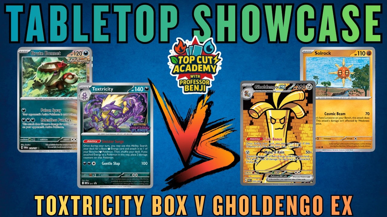 Tabletop Showcase: Toxtricity Box vs Gholdengo ex