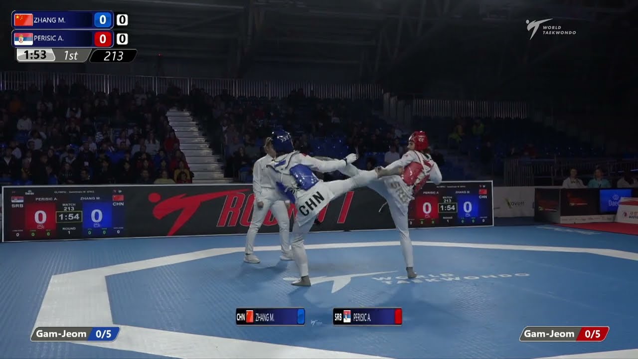 213 Semifinals WOMEN W  67KG CHN ZHANG M  SRB PERISIC A