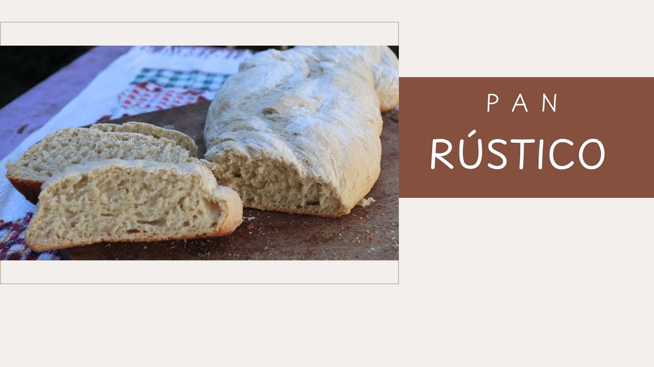 Pan rústico sin amasado!