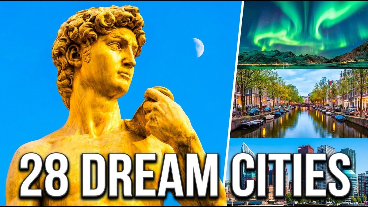 28 Sch&ouml;nste St&auml;dte weltweit: Welche du noch nicht gesehen hast! Reiseziele | Sehensw&uuml;rdigkeiten 4K!
