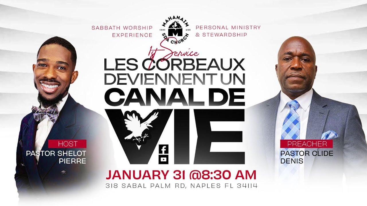 Les Corbeaux Deviennent Un Canal De Vie | 1.31.26 | Pastor Clide Denis | MHSDA Live Stream