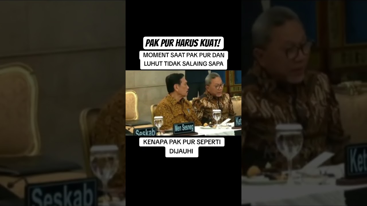 SEDIH! PAK PUR MENGAPA SEPERTI DI JAUHI?  apa salah beliau? #purbayayudhisadewa #menkeu