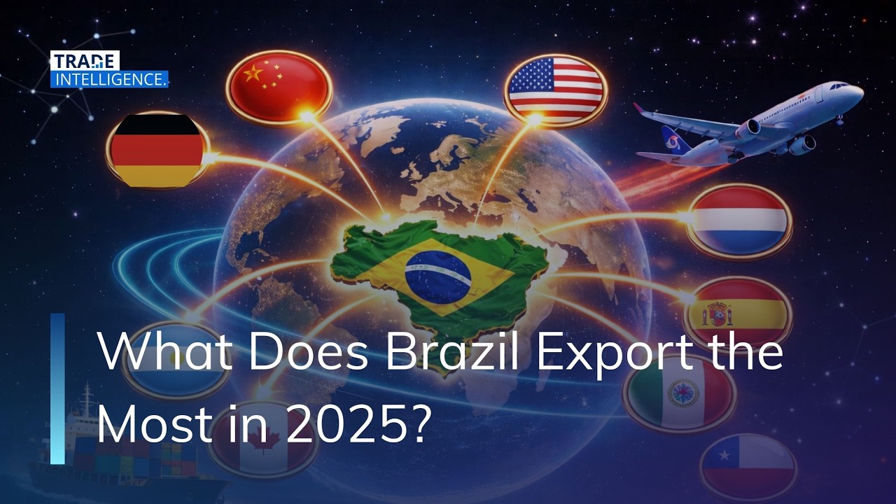 Top 10 Exports of Brazil in 2025 | China Buys $95B from Brazil #brazil #export #crudeoil #china
