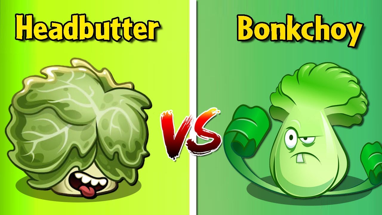 BONK CHOY vs CELERY STALKER vs HEAD BUTTER - Who Will Win? - PvZ 2 Plant vs Plant
