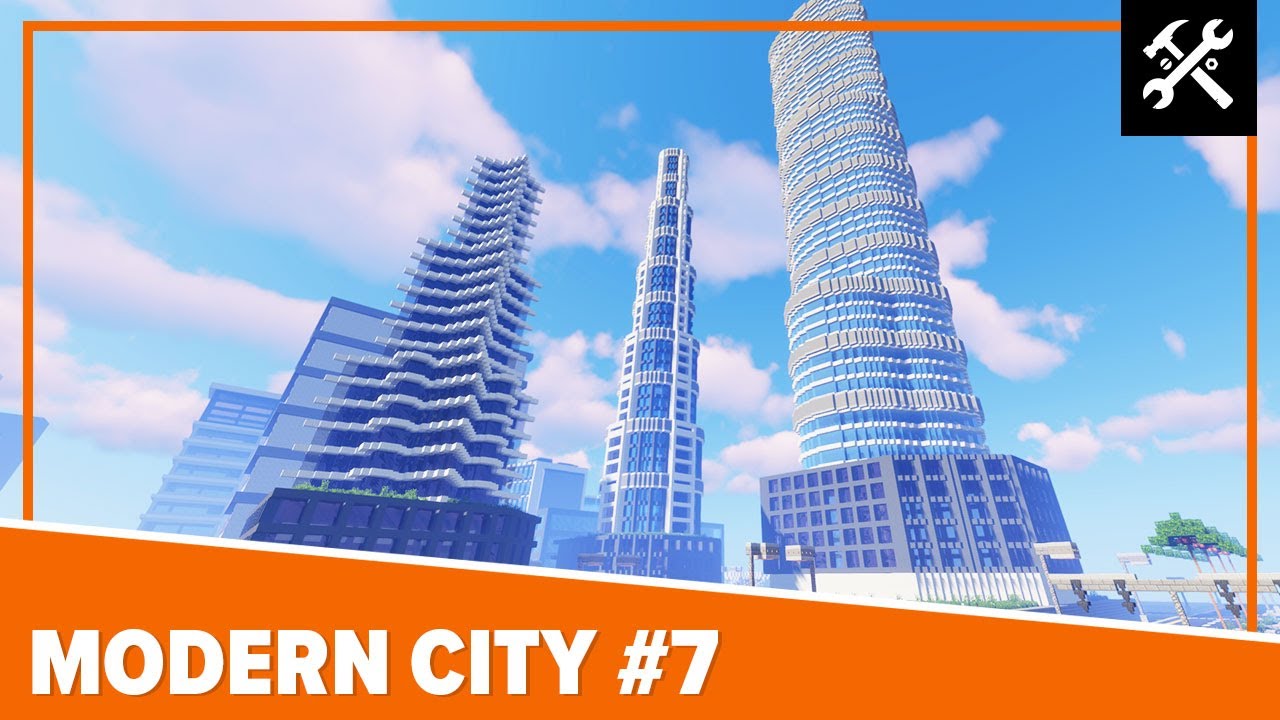 Modern City #7: Skyscrapers - Minecraft Timelapse