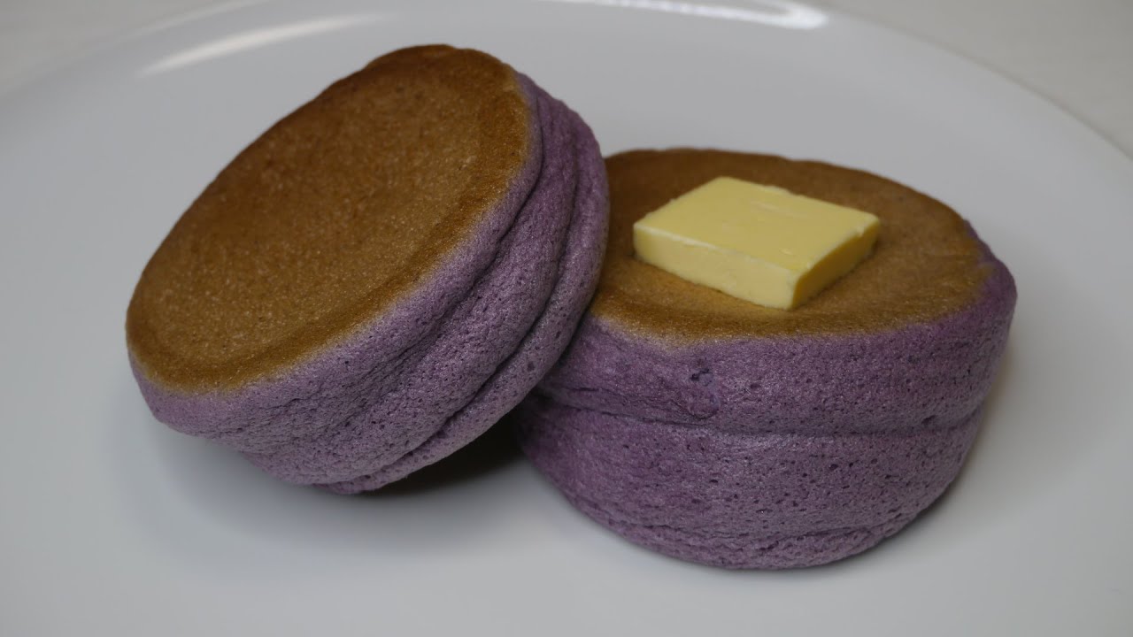 Purple Sweet Potato Souffle Pancake