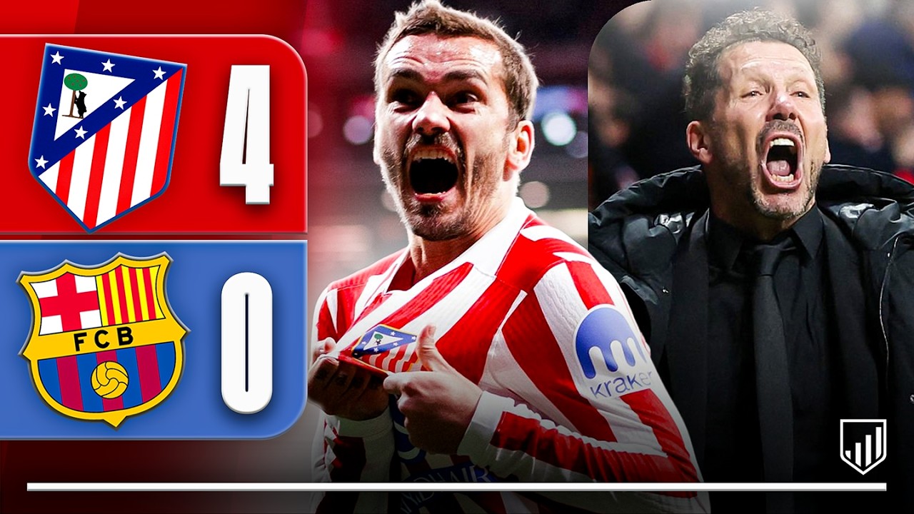 ATLETI 4-0 BAR&Ccedil;A: UN PARTIDO PARA LA HISTORIA