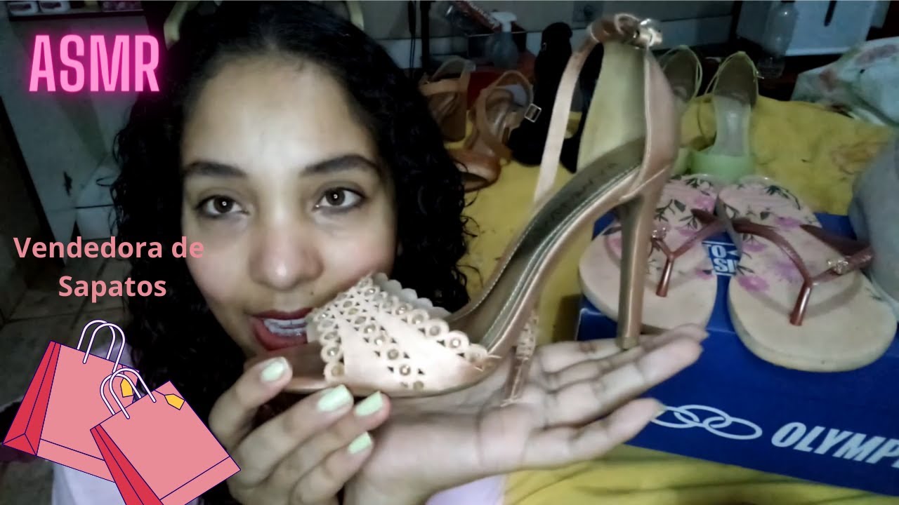 ASMR Vendedora de Sapatos muito atenciosa