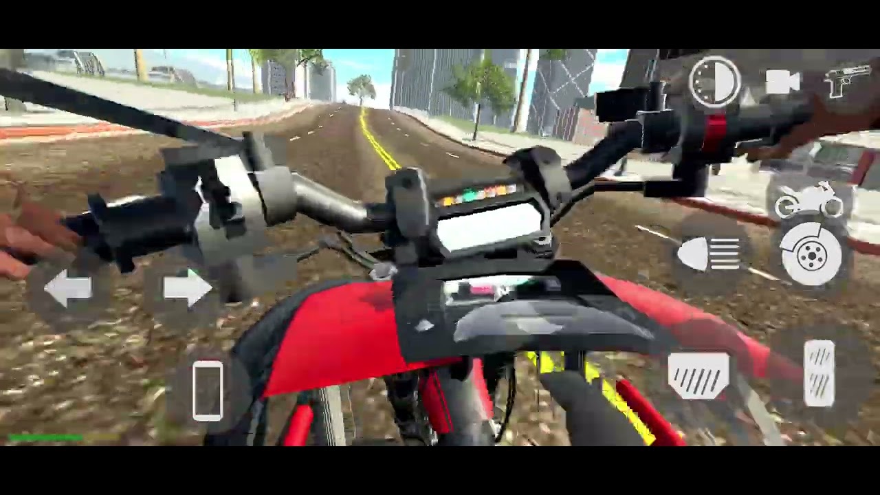 Riding on red Ducati devil. # Indian bike driving 3D.