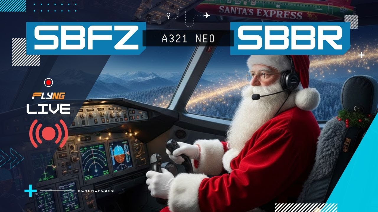 🔴 Live solidária de Natal | SBFZ - SBBR - IVAO