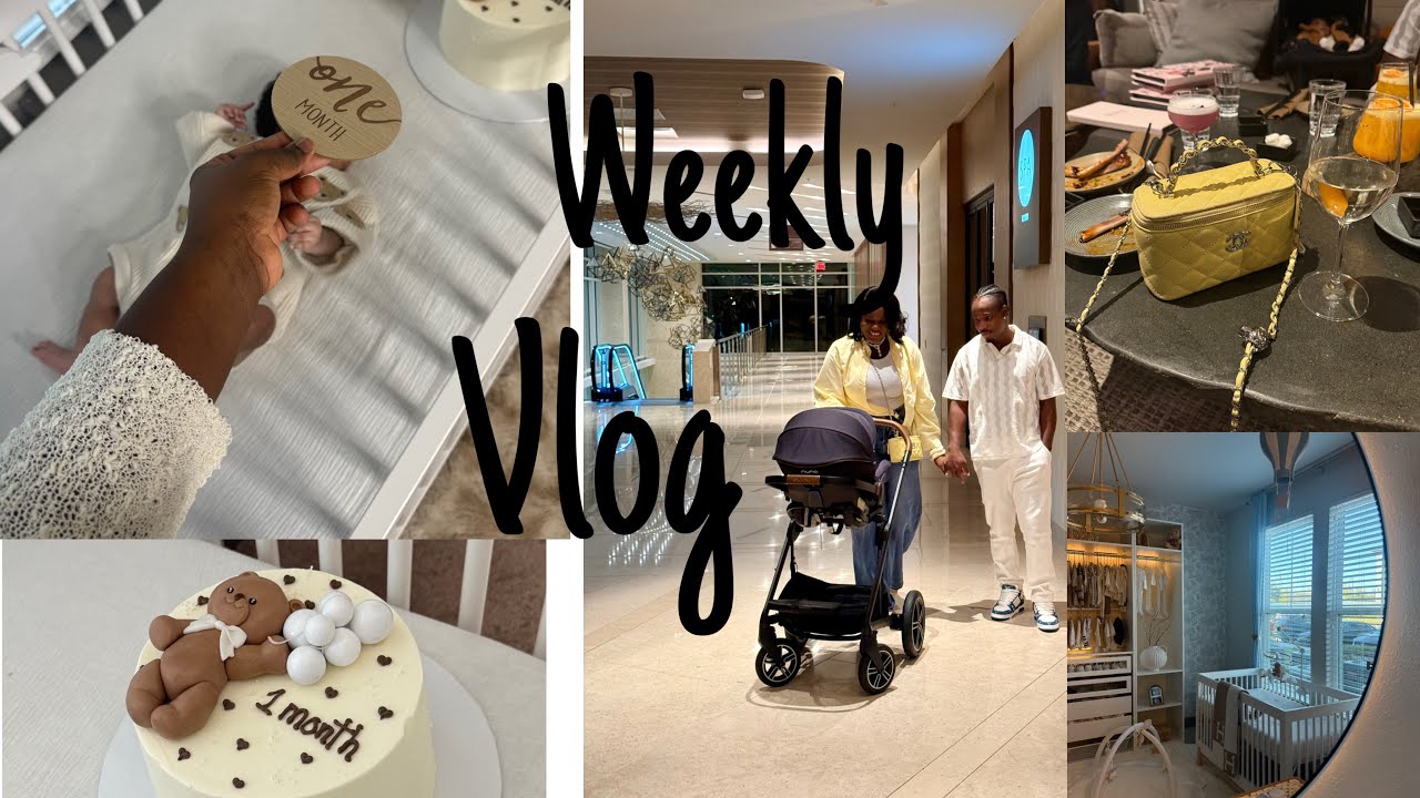 Vlog /celebre 1 mwa pitit Nou .premye soti nou an 3 .vi manman pa fasil 🥹6 semen randevou doktè /