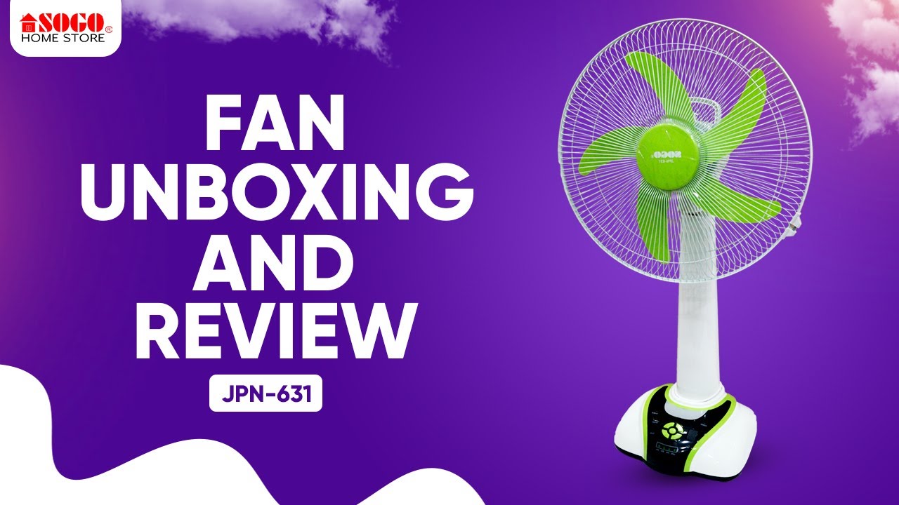 Sogo Rechargeable Table/Desk Fan (JPN-631)