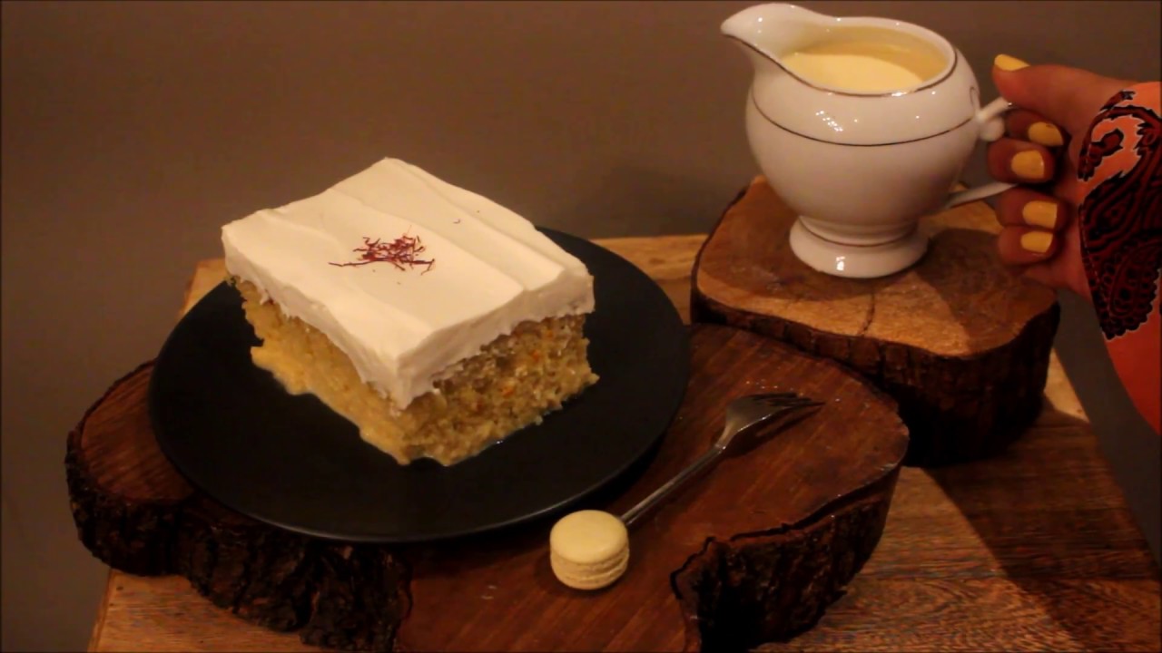 اسهل وصفه لكيكه الحليب بالزعفران!