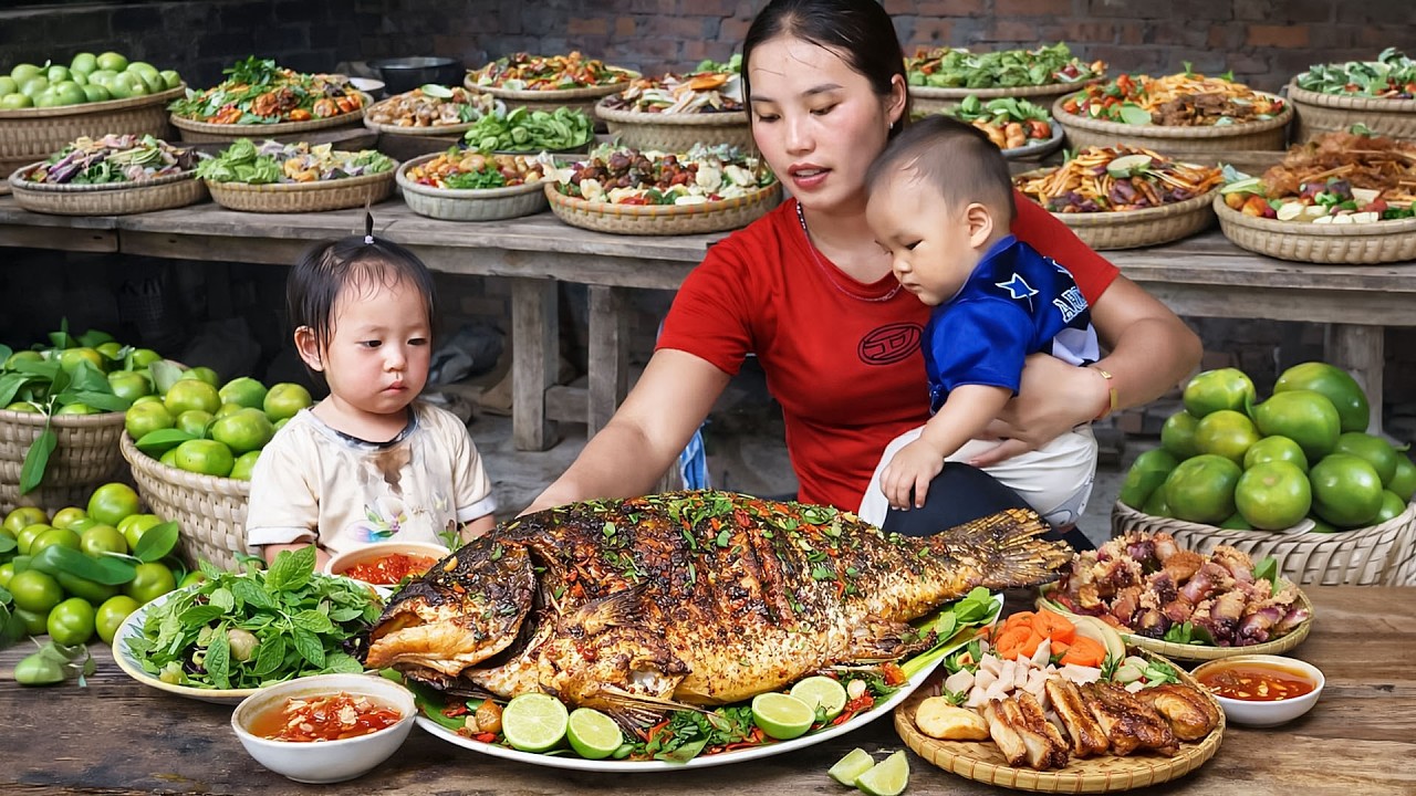 How to make giant smoked fish to sell at the market – Raising the children alone