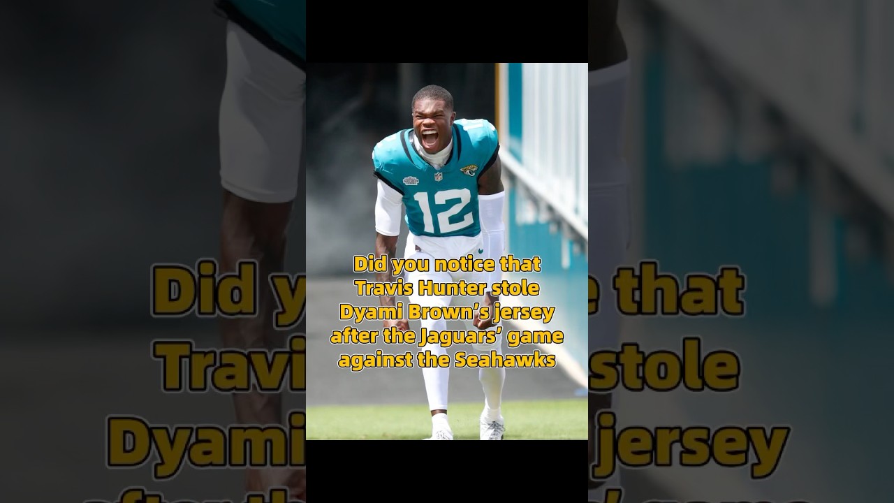 Did you notice that Travis Hunter stole Dyami Brown&rsquo;s jersey after the Jaguars&rsquo; game against